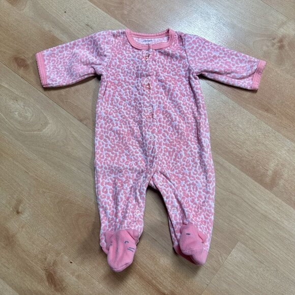 Carters 3-Piece Baby Girl Footie Pajamas Bundle Size Newborn - Picture 5 of 11